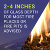 American Fire Glass 1/2" Bronze Reflective - AFF-BRZRF12-10