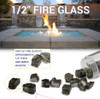 American Fire Glass 1/2" Black - AFF-BLK12-10