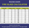 American Fire Glass 1/2" Azuria - AFF-AZBL12-10