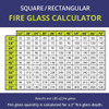 American Fire Glass 1/2" Azuria - AFF-AZBL12-10