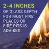 American Fire Glass 1/2" Gray - AFF-GRY12-10