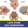 American Fire Products Medium Gray Lava Stone (1" - 2") - LAVAST-M