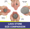 American Fire Products Large Gray Lava Stone (2" - 4") - LAVAST-L