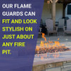 American Fire Products Round Glass Flame Guard for 25" x 6" Round Drop-In Fire Pit Pan - FG-RSP-25