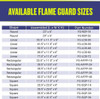 American Fire Products Rectangular Glass Flame Guard for 48" x 14" Drop-In Fire Pit Pan - FG-AFPP-48