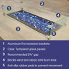American Fire Products Linear Glass Flame Guard for 30" x 6" Linear Drop-In Fire Pit Pan - FG-LCB-30