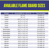 American Fire Products Linear Glass Flame Guard for 36" x 6" Linear Drop-In Fire Pit Pan - FG-LCB-36