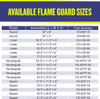 American Fire Products Linear Glass Flame Guard for 48" x 6" Linear Drop-In Fire Pit Pan - FG-LCB-48