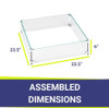 American Fire Products Square Glass Flame Guard for 18" Square Drop-In Fire Pit Pan - FG-SQP-18