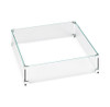American Fire Products Square Glass Flame Guard for 24" Square Drop-In Fire Pit Pan - FG-SQP-24