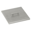 American Fire Products Stainless Steel Cover for Square Drop-In Fire Pit Pan - SS-CV-SQP-24