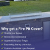 American Fire Products Stainless Steel Cover for Linear Drop-In Fire Pit Pan - SS-CV-LCB-72