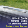 American Fire Products Stainless Steel Cover for Linear Drop-In Fire Pit Pan - SS-CV-LCB-36