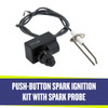 American Fire Products Fire Pit Propane Installation Kit with Chrome Key Valve - AFG-FPIK-P
