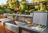 End Zone BBQ Sinks & Ice Bins