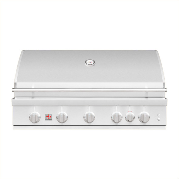Summerset Sizzler Pro 40-Inch 5-Burner Built-In Grill with Rear Infrared Burner - SZRPRO40