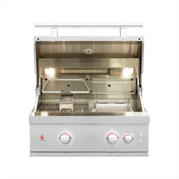 Summerset Quest 30-Inch 2-Burner Built-In Grill with Rear Infrared Burner - QST30