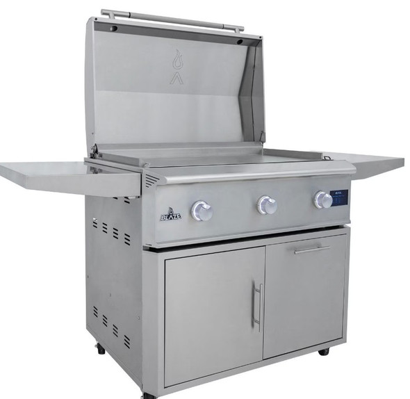 Blaze LTE PRO 40-Inch Natural Gas Griddle w/ Digital Temperature Screen & Lift-Assist Lid - Freestanding