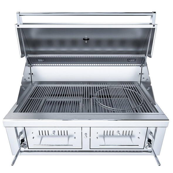 Sunstone Series 42-Inch Hybrid Dual Zone Charcoal/Wood Burning Grill