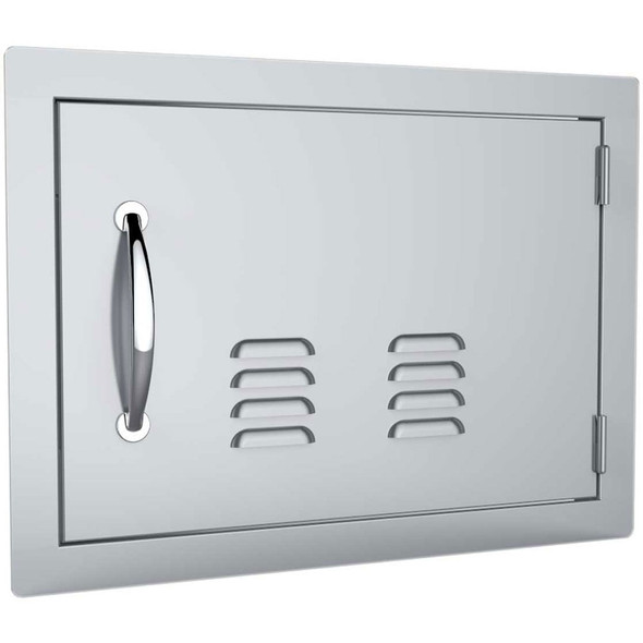 Sunstone-Grill-Classic-Series-20-Inch-Stainless-Steel-Right-Hinge-Vented-Horizontal-Single-Access-Door-A-DH1420-Side-View