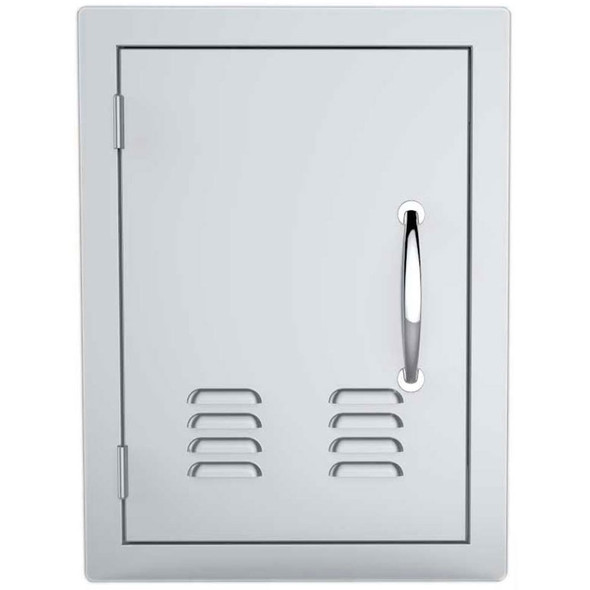 Sunstone-Grill-Classic-Series-14-Inch-Stainless-Steel-Left-Hinge-Vented-Vertical-Single-Access-Door-A-DV1420-L