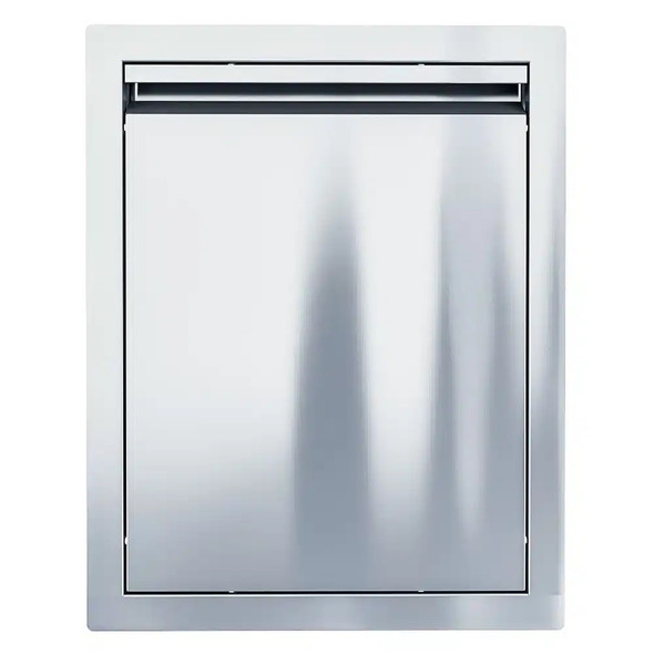 Sunstone Grills Aruba Series 16-Inch Stainless Steel Roll-Out Trash Bin-Front-View