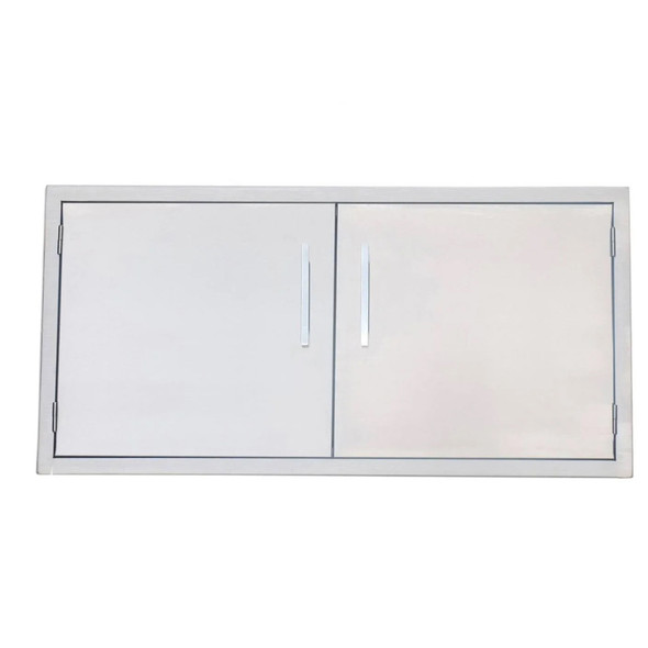 Sunstone Grills Signature Series 42-Inch Stainless Steel Beveled Frame Double Access Door-Front-View
