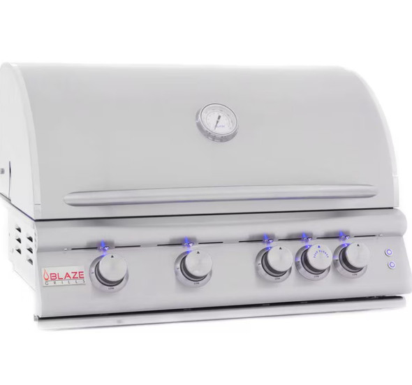 Blaze Blue LED 8 Piece Set for 40-Inch Gas Grills - BLZ-5LTELED-BLUE