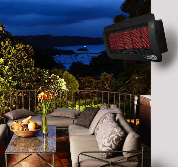 Bromic Heating Tungsten 500 Smart-Heat 25-in 43,000 BTU Natural Gas Patio Heater - BH0210003
