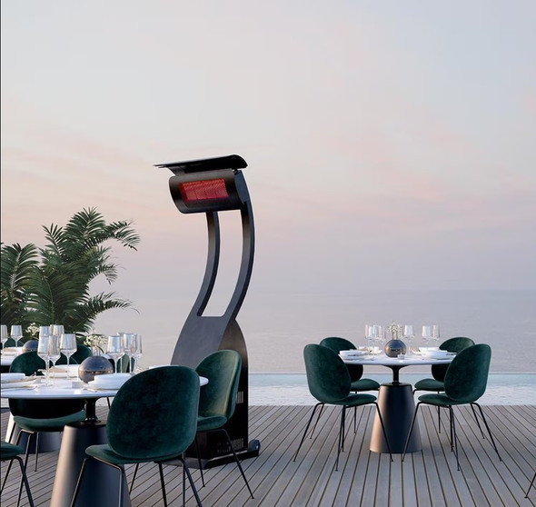 Bromic Heating Tungsten Smart-Heat 38,500 BTU Natural Gas Freestanding Portable Patio Heater - BH0510005