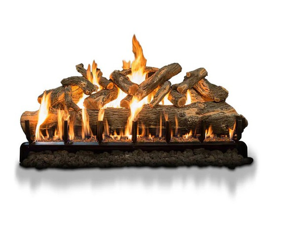 Arizona Weathered Oak Jumbo See-Thru Vented Gas Logs by Grand Canyon Gas Logs-JUMBOAWOST24LOGS