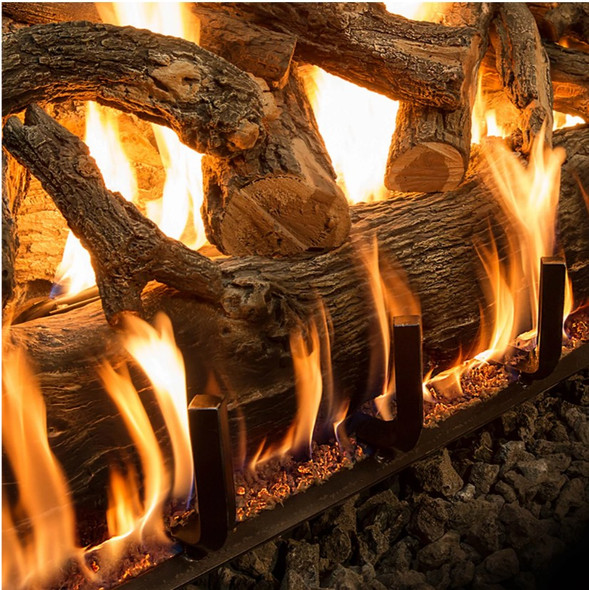 Arizona Weathered Oak Jumbo Vented Gas Logs by Grand Canyon Gas Logs