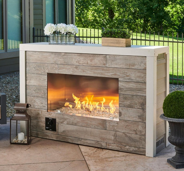 The Outdoor GreatRoom Company 60-Inch Linear Ready-to-Finish Single-Sided Natural Gas Fireplace W/ Direct Spark Ignition