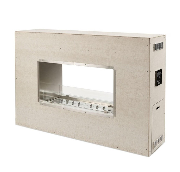 The Outdoor GreatRoom Company 72-Inch Linear Ready-to-Finish See-Through Natural Gas Fireplace W/ Direct Spark Ignition