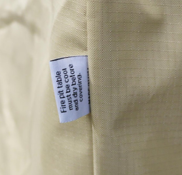 The Outdoor GreatRoom Company 50-Inch Round Polyester Ripstop Fire Pit Table Cover - Tan - CVR50