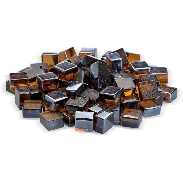 American Fire Glass - 1/2" Copper Luster 2.0 Cubes - AFF-COPLST12-2-10
