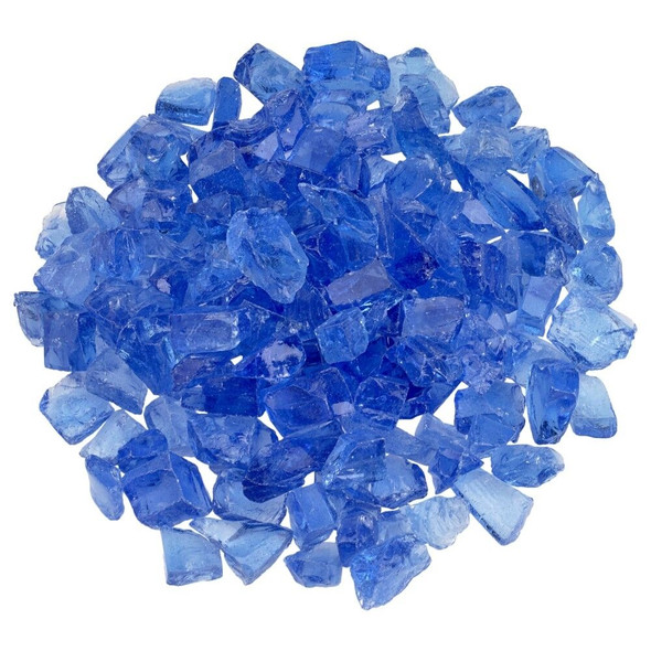 American Fire Glass - Light Blue Recycled - CG-LTBLUE-M-10