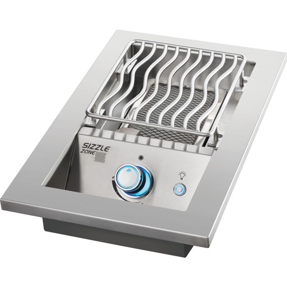 Napoleon Built-In 700 Series 10,000 BTU 10-Inch Drop-In Natural Gas Infrared Single Side Burner with Stainless Steel Cover - BIB18IRNSS