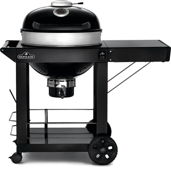 Napoleon PRO 22 Inch Charcoal Kettle Grill W/Cart - Black - PRO22K-CART-3