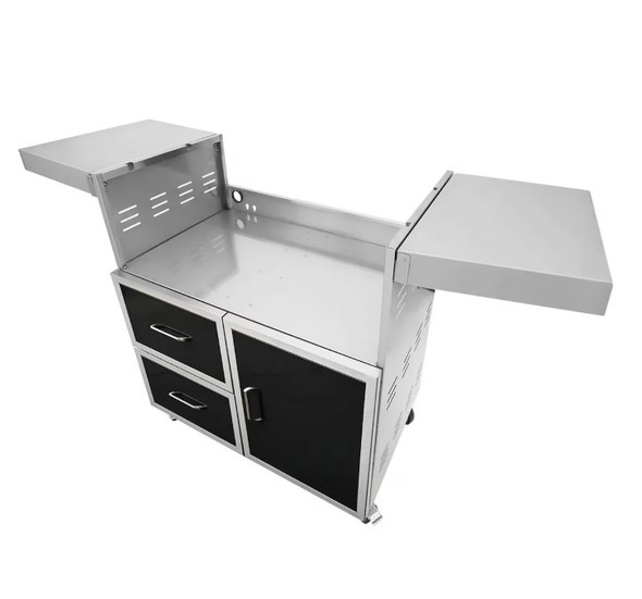 Wildfire 42-in Black SS Grill Cart - WFCART42-BSS