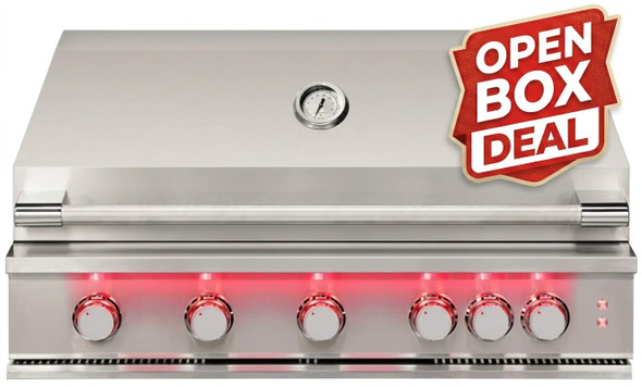 OPEN BOX TrueFlame 40-Inch 5-Burner Built-In Grill with Rear Infrared Burner and Grill Lights - TF40 (Will Call ONLY)