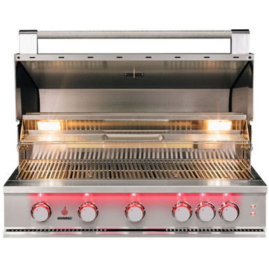 OPEN BOX TrueFlame 40-Inch 5-Burner Built-In Grill with Rear Infrared Burner and Grill Lights - TF40 (Will Call ONLY)