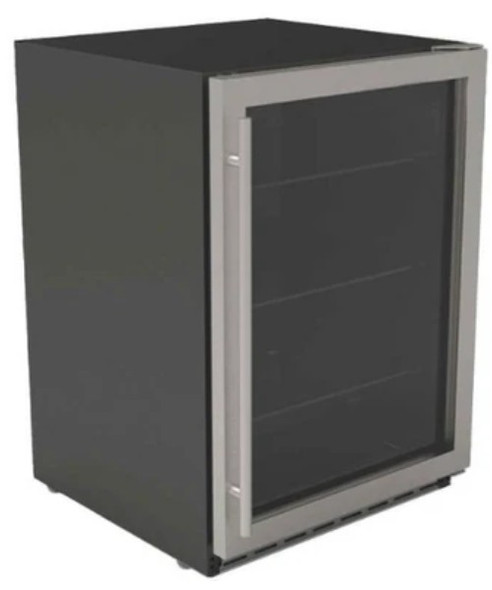 OPEN BOX TrueFlame 24-Inch Outdoor Rated Refrigerator w/Glass Door and Glass Shelves (Will Call ONLY)