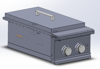 End Zone Built-In Stainless Steel Double Side Burner