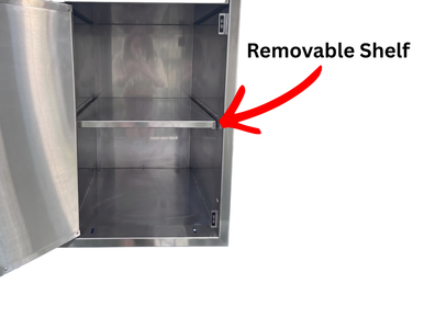 End Zone Single Drawer/Door Combo (Fully Enclosed)