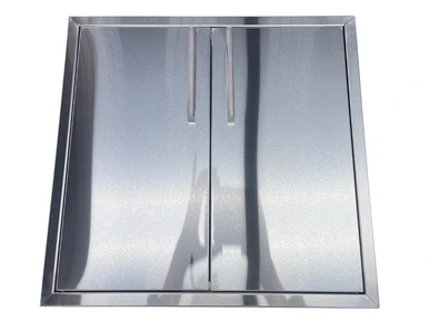 end zone bbq kitchens stainless steel 25" double doors