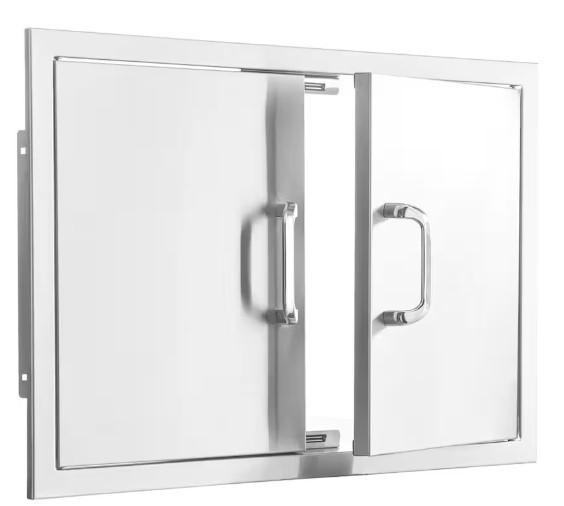 Premium 32" Stainless Steel Double Access Door - BBQ-260-AD32