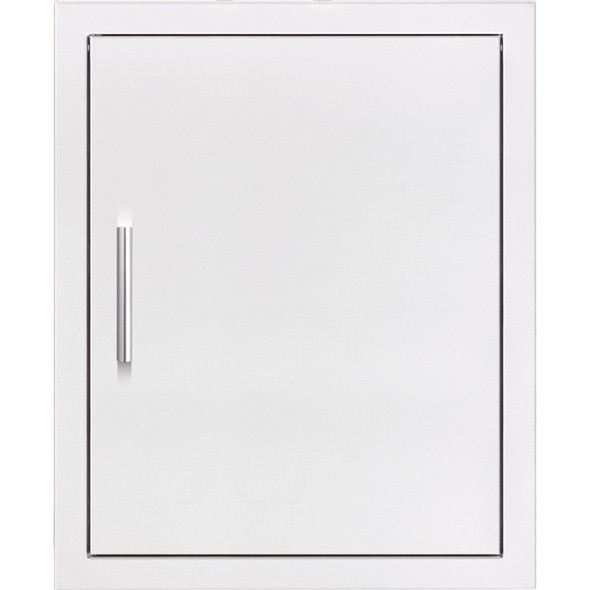 Summerset 18-Inch Stainless Steel Reversible Vertical Single Access Door w/Hidden Hinge - DV-18