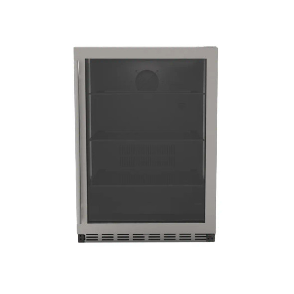Summerset 24 Inch Outdoor Rated Refrigerator w/ Glass Door - RFR-24G