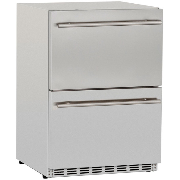 Summerset 24 Inch Outdoor Rated Double Drawer Refrigerator